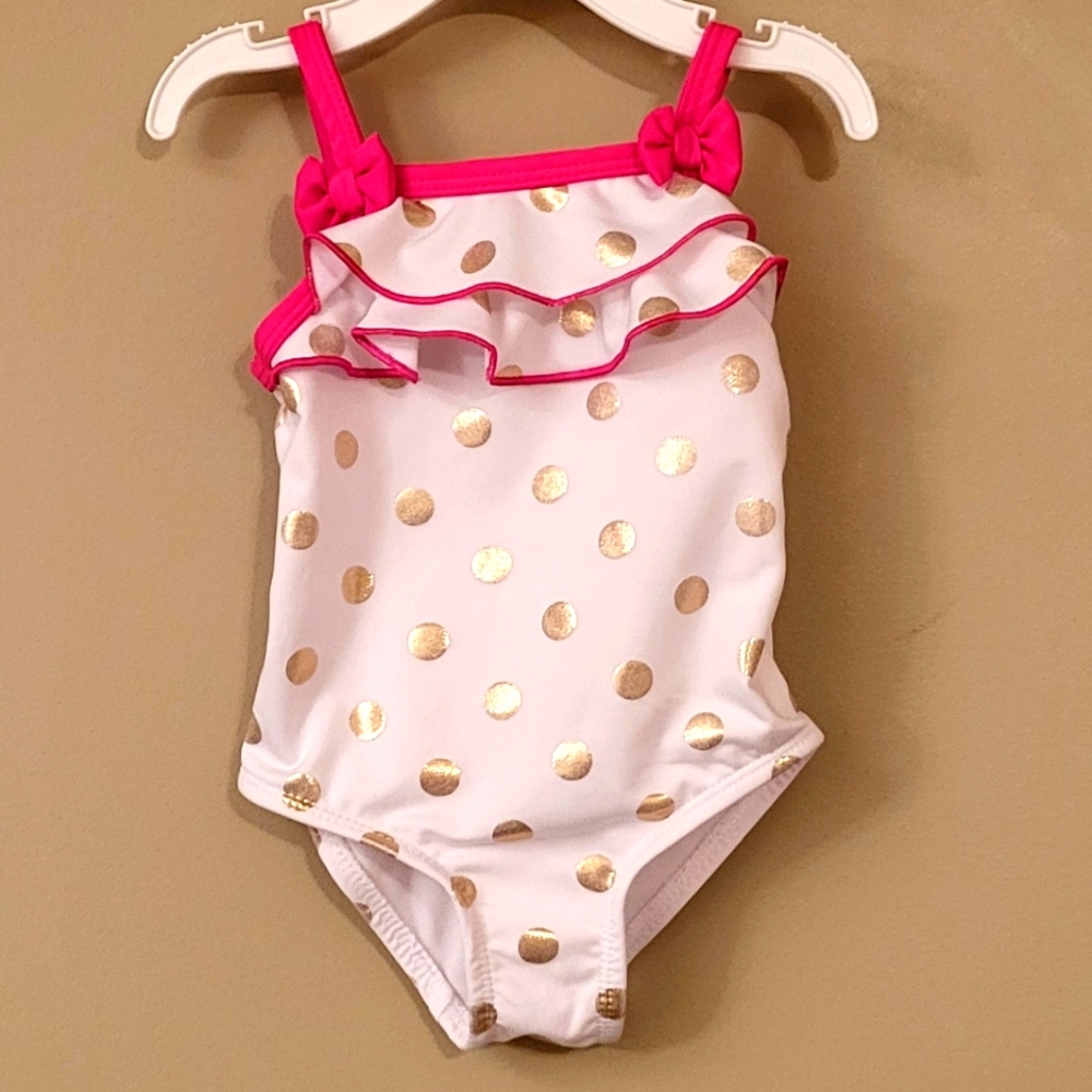 Penelope Mack polka dot one piece swimsuit
